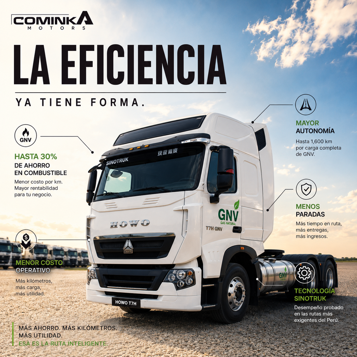 La eficiencia empieza antes de poner el camión en marcha